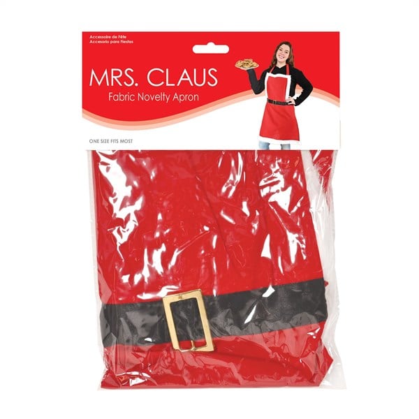 Red Mrs. Claus Apron