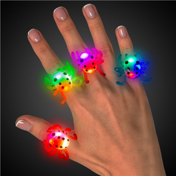 LED Spider Jelly Rings
