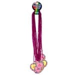 Candy Hearts Medallion Bead Necklaces