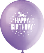 Unicorn 12" Latex Balloons, 8ct - Image 3
