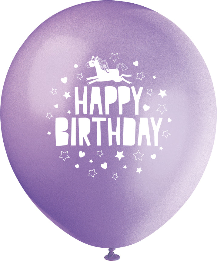 Unicorn 12" Latex Balloons, 8ct - Image 3