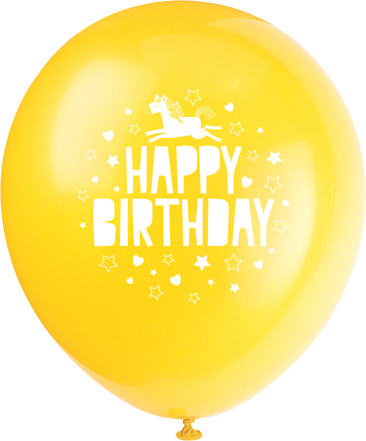 Unicorn 12" Latex Balloons, 8ct - Image 5