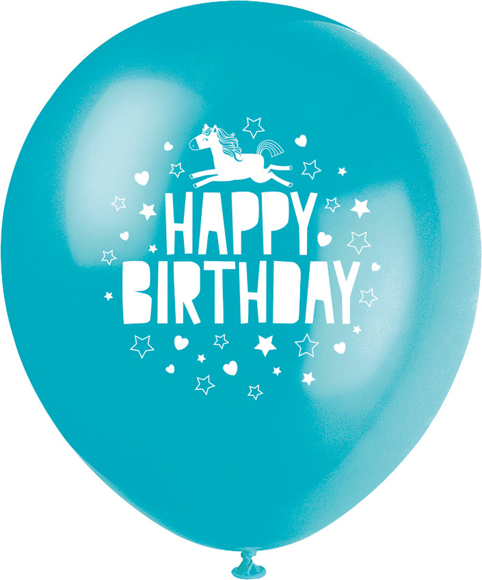 Unicorn 12" Latex Balloons, 8ct - Image 6