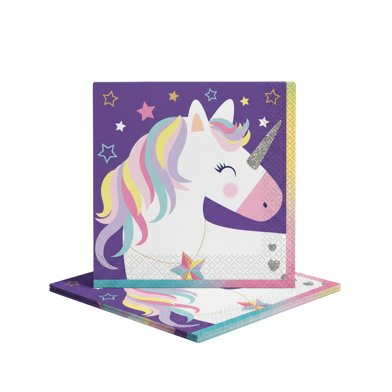 Stars & Unicorn Luncheon Napkins, 16ct