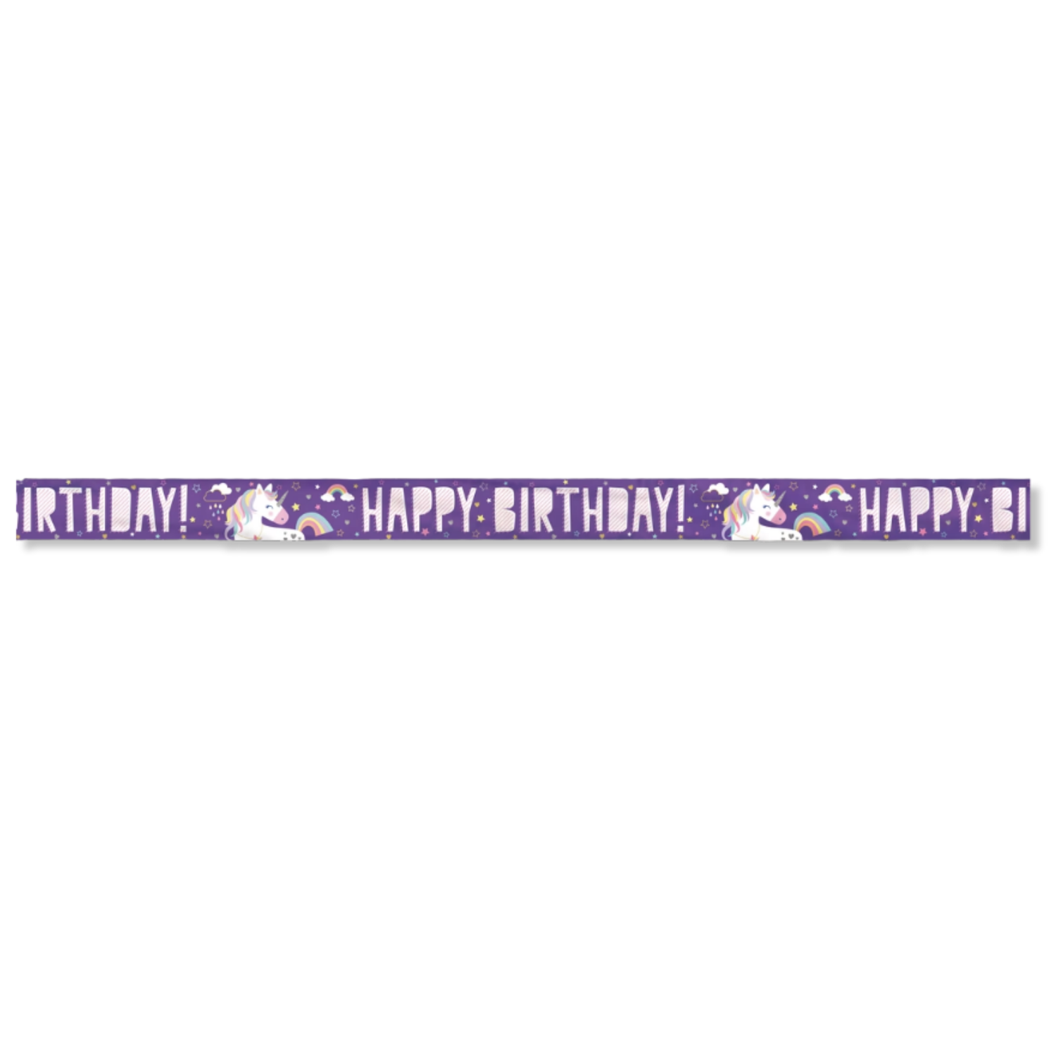 Foil Unicorn Banner, 12 ft