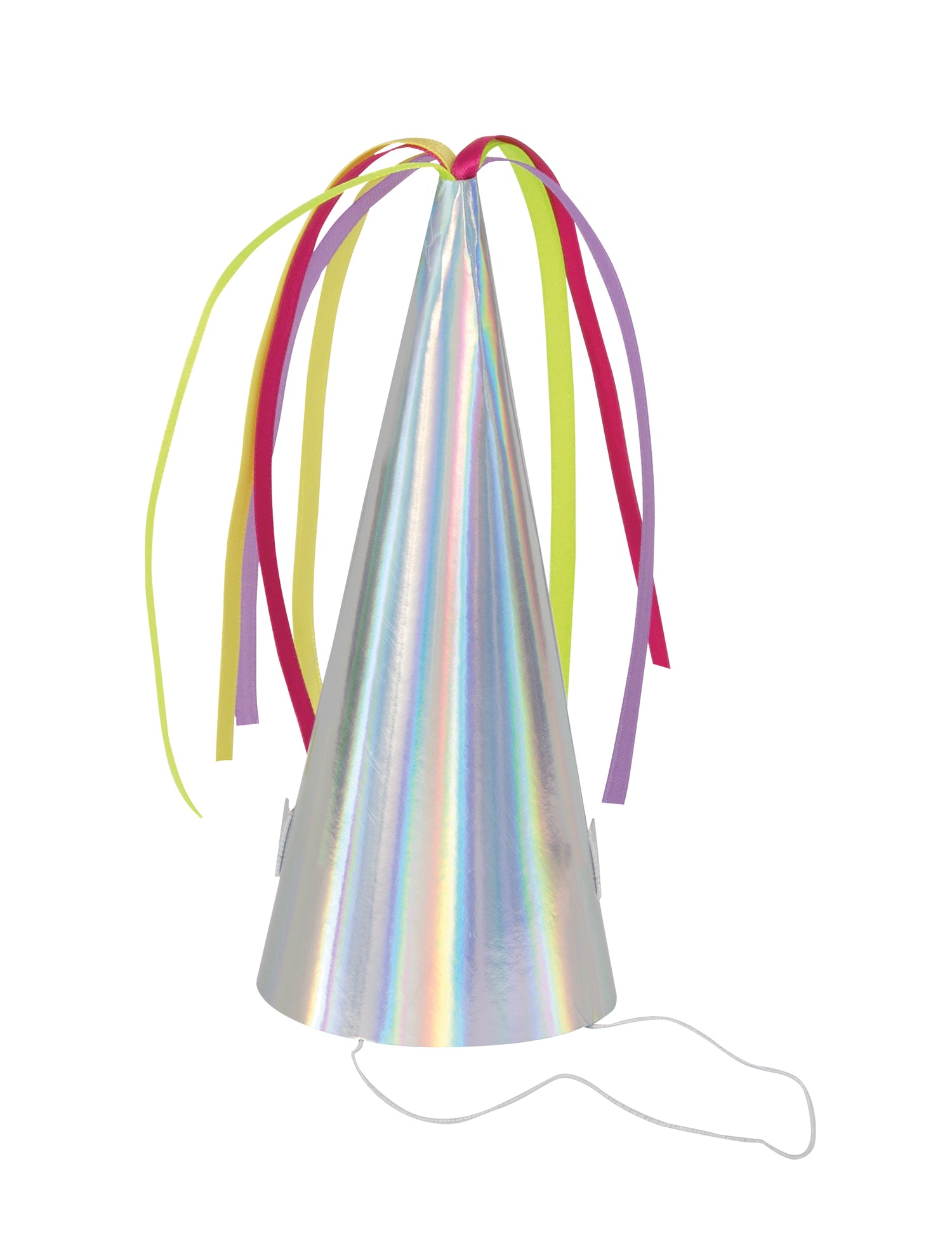 Unicorn Horn Iridescent Foil Party Hats, 8ct