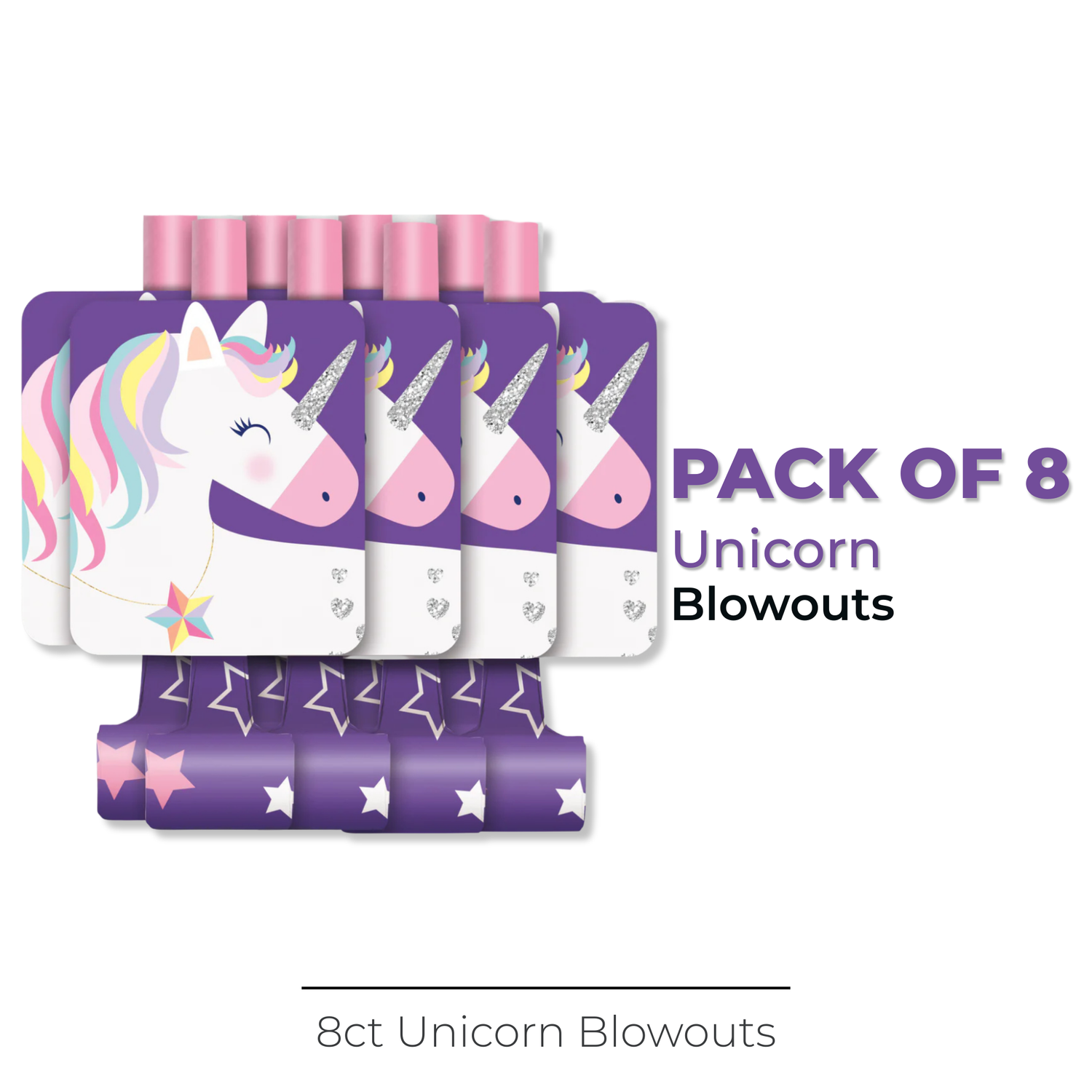 Unicorn Blowouts, 8ct