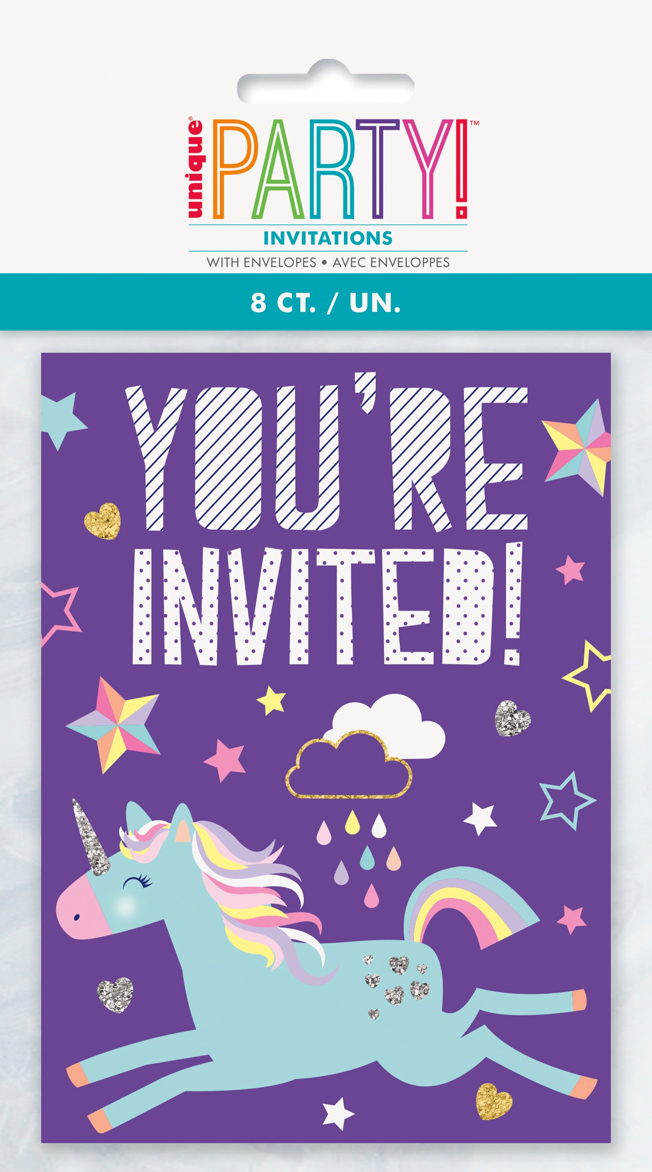 Unicorn Invitations, 8ct - Image 2