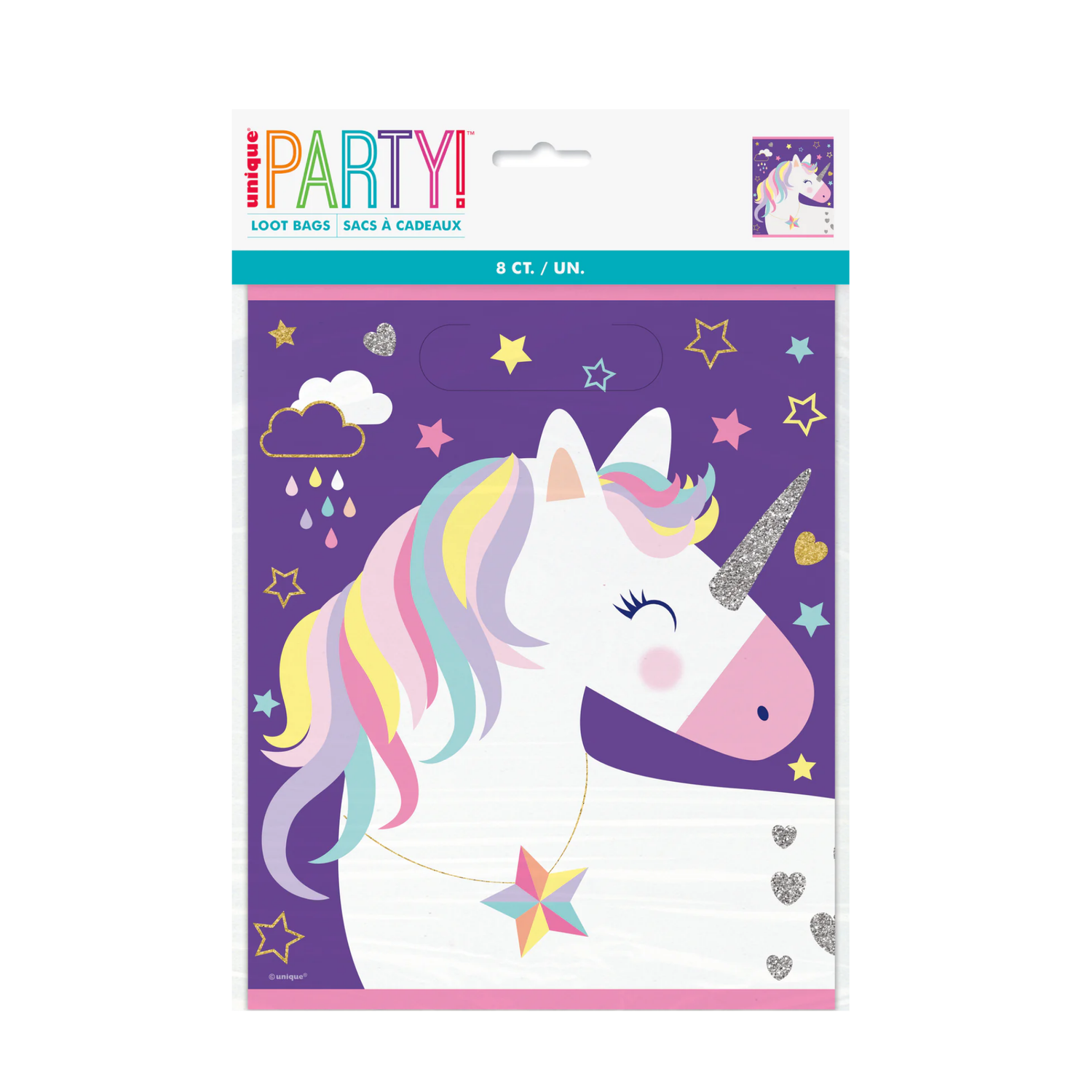 Unicorn Loot Bags, 8ct
