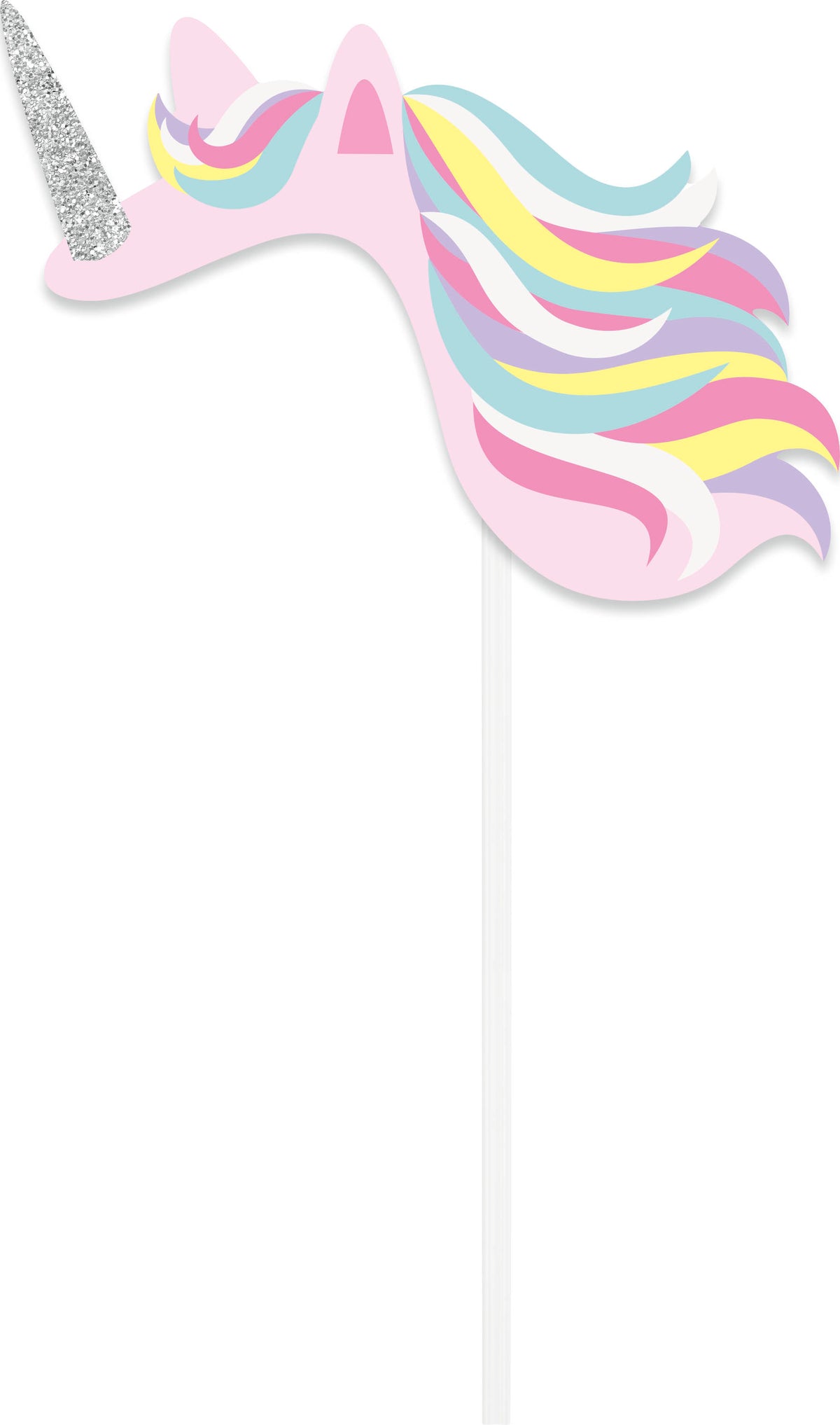 Foil Unicorn Photo Booth Props, 10ct - Image 7