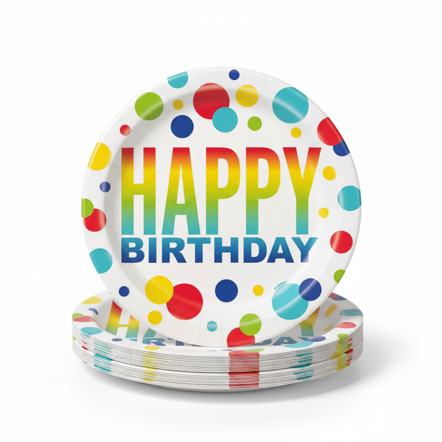 Rainbow Spots Birthday Party Kit for 16 People - Good