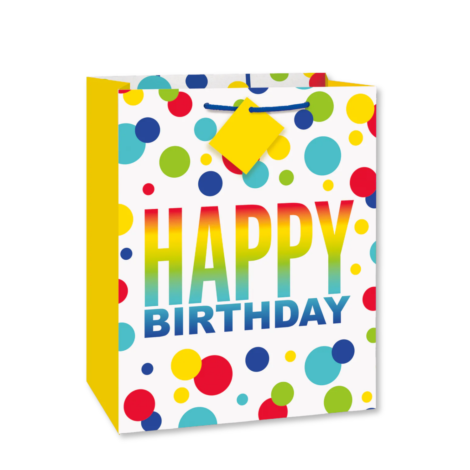Rainbow Spots Birthday Large Gift Bag