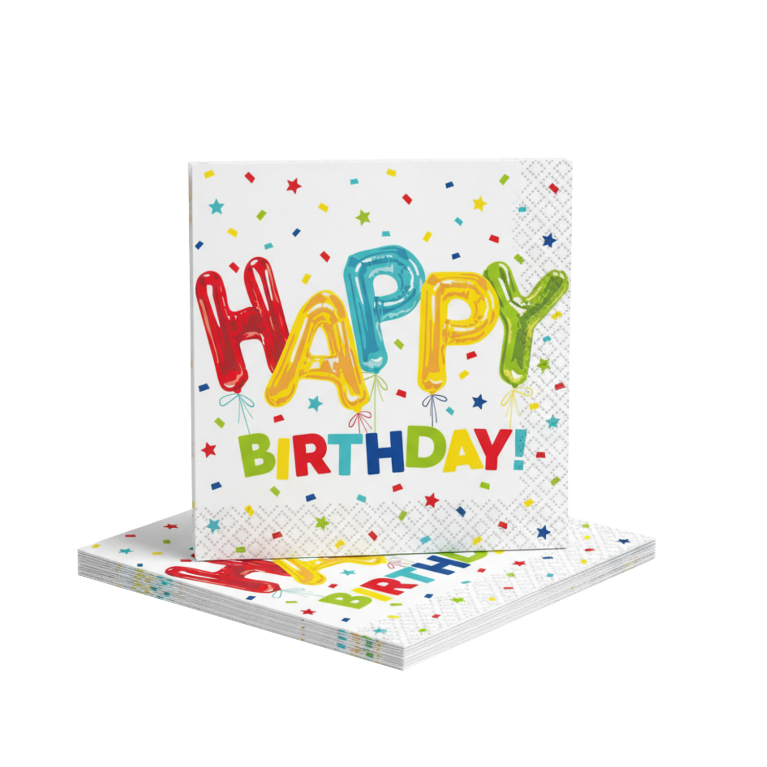 Happy Balloon Birthday Beverage Napkins, 16ct