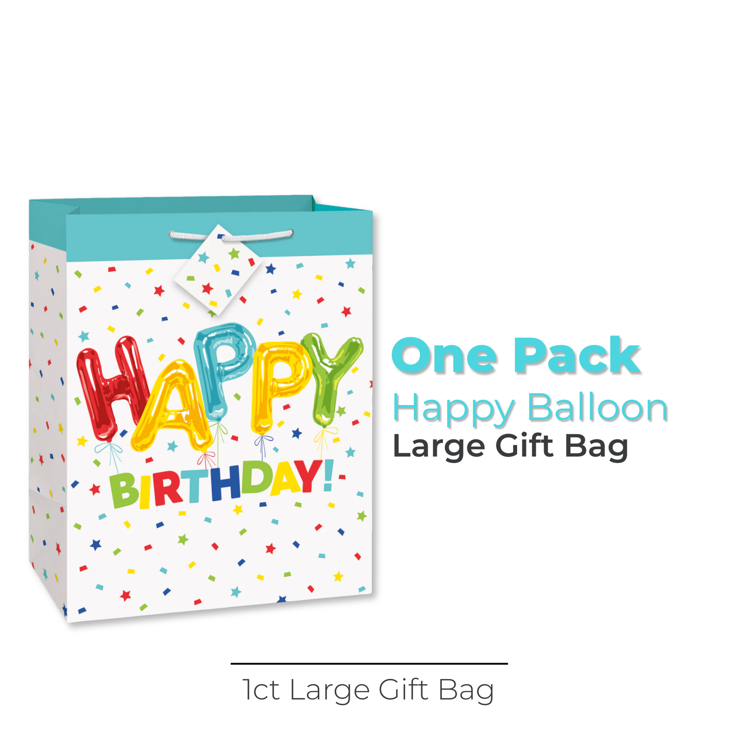 Happy Balloon Birthday Large Gift Bag