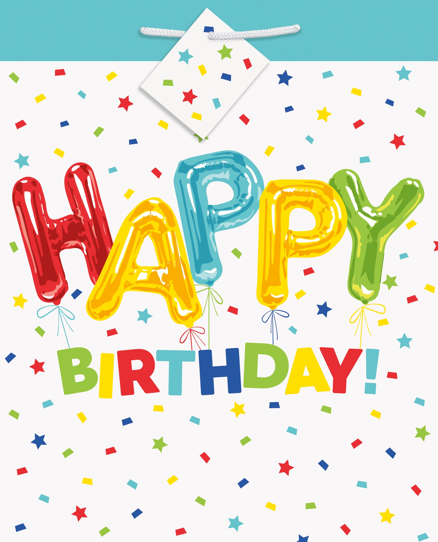 Happy Balloon Birthday Large Gift Bag - Image 2