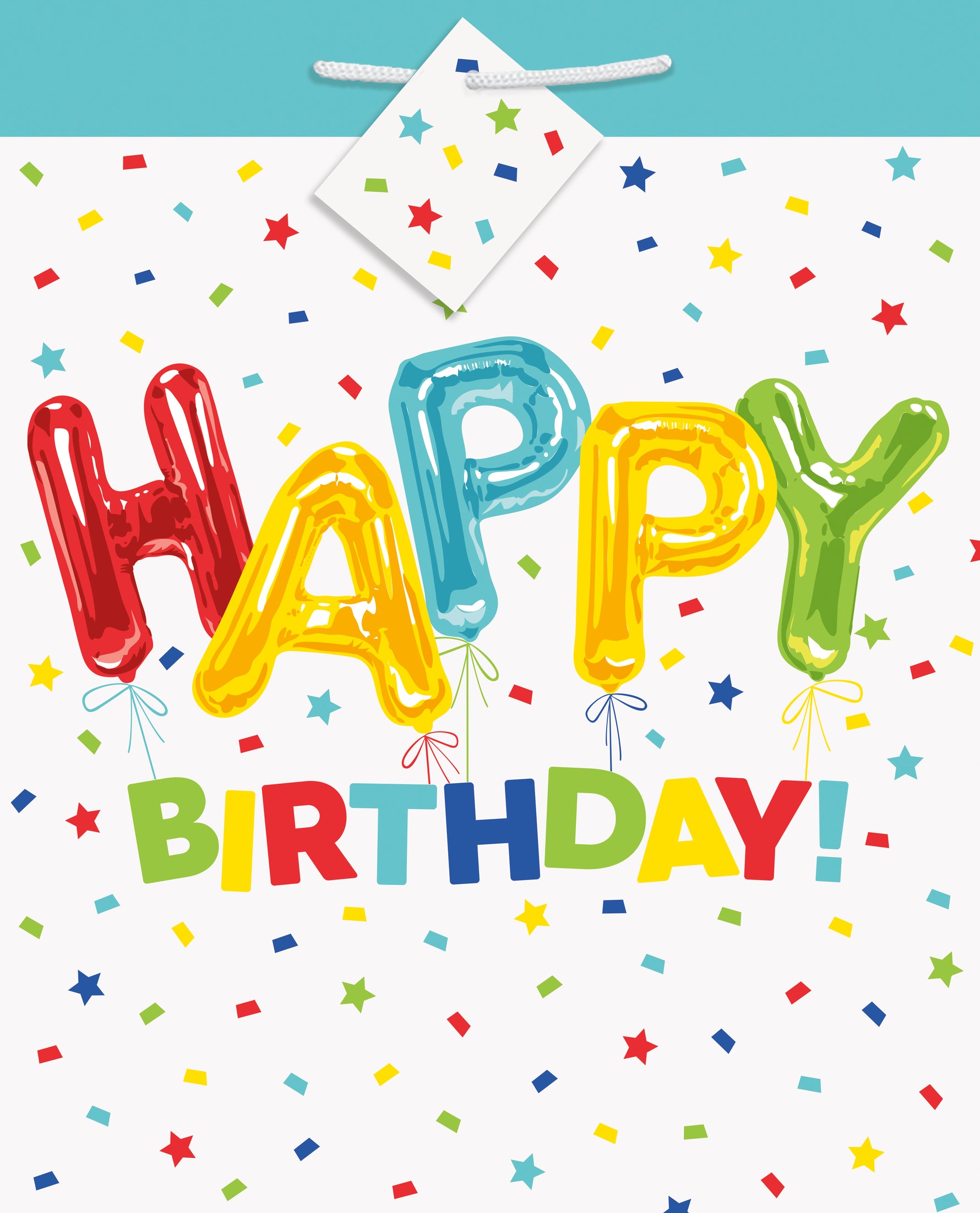 Happy Balloon Birthday Large Gift Bag - Image 2