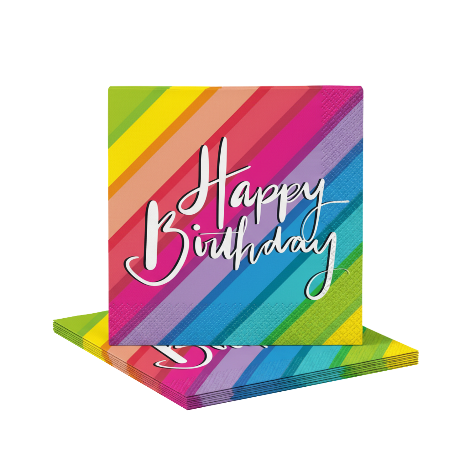 Balloons & Rainbow Birthday Luncheon Napkins, 16ct