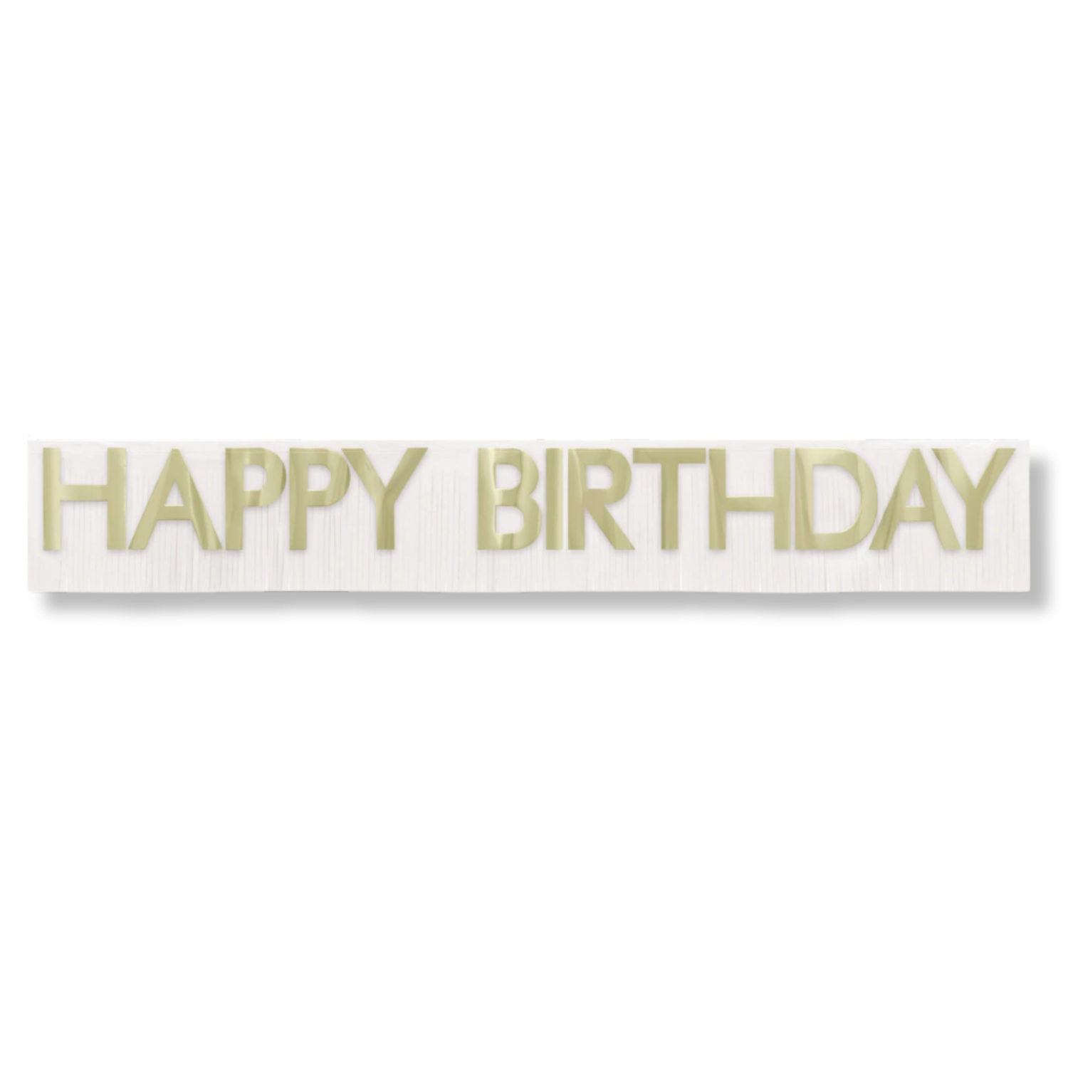 Gold Foil Fringe "Happy Birthday" Banner