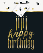 Metallic Happy Birthday Medium Gift Bag - Foil Stamping - Image 2