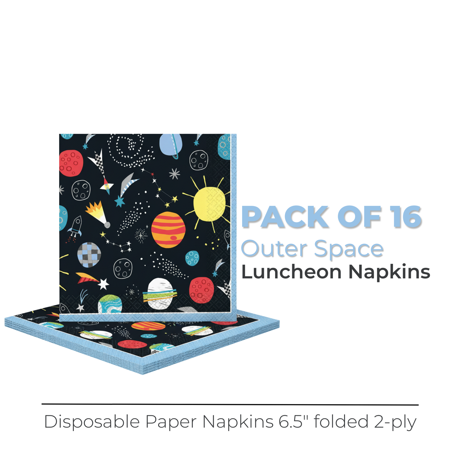 Outer Space Luncheon Napkins, 16ct
