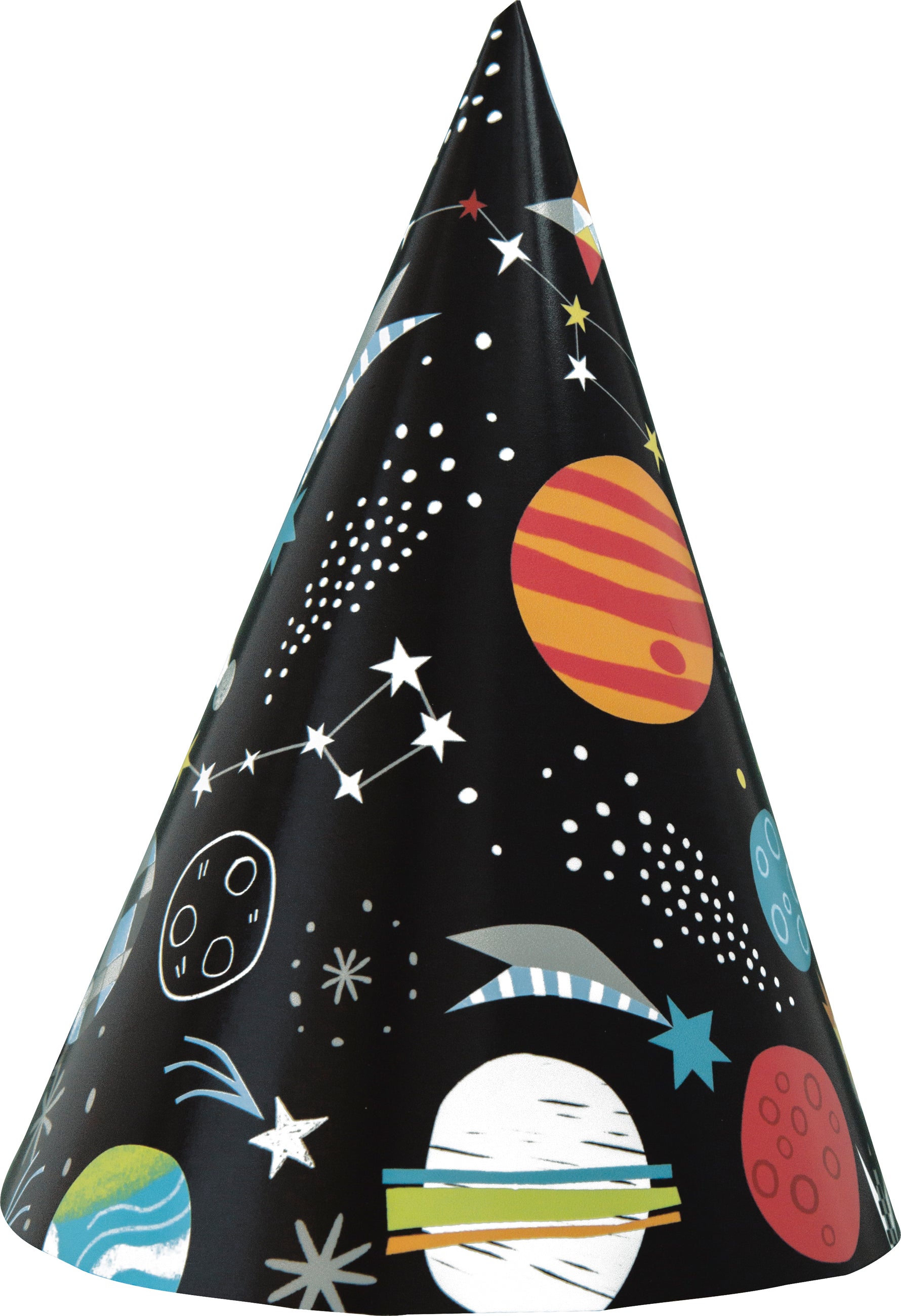 Outer Space Party Hats, 8ct