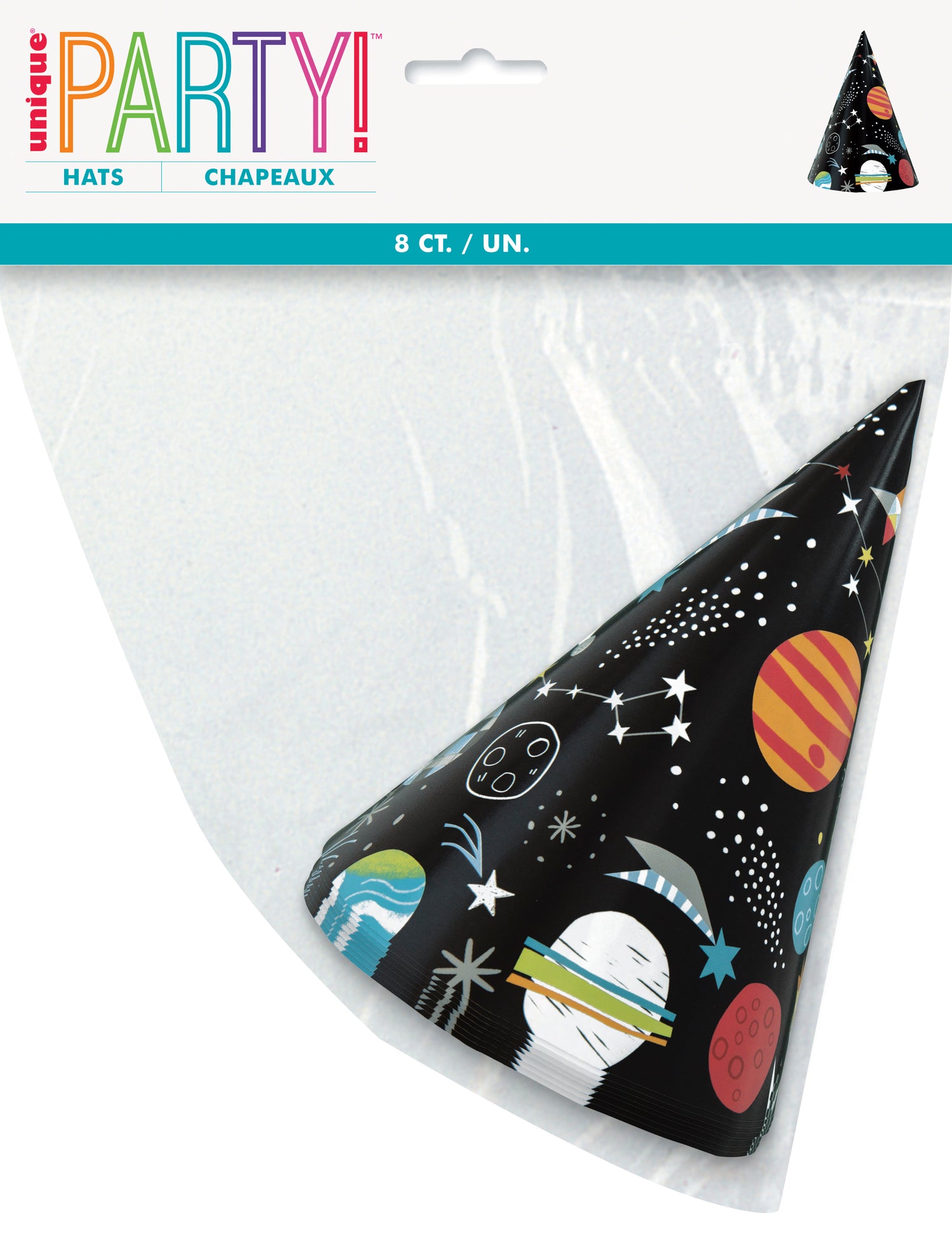 Outer Space Party Hats, 8ct - Image 2