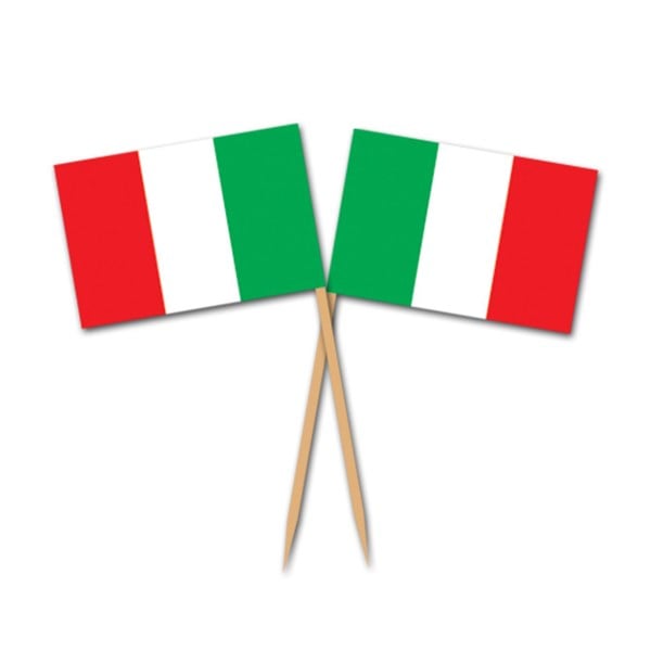 Italian Flag Garnish Picks