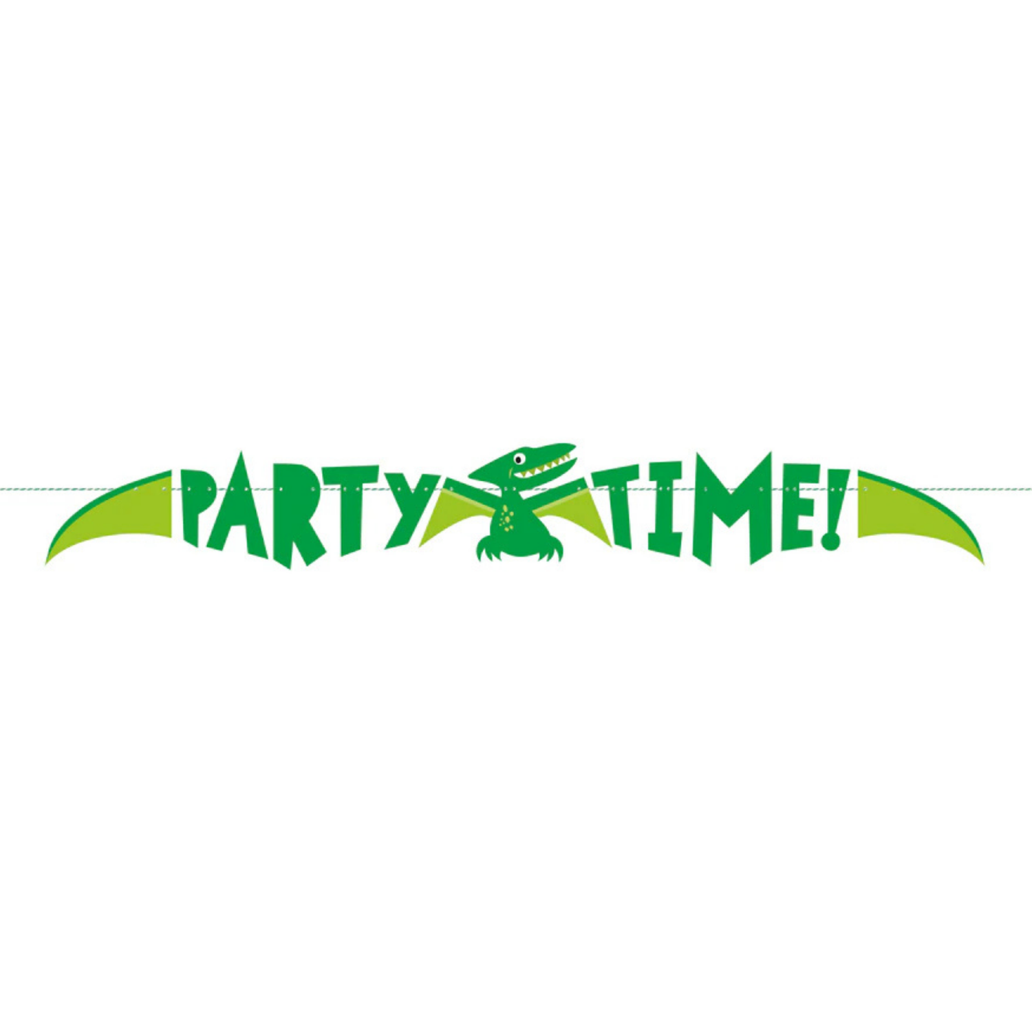 Blue & Green Dinosaur Banner, 5ft