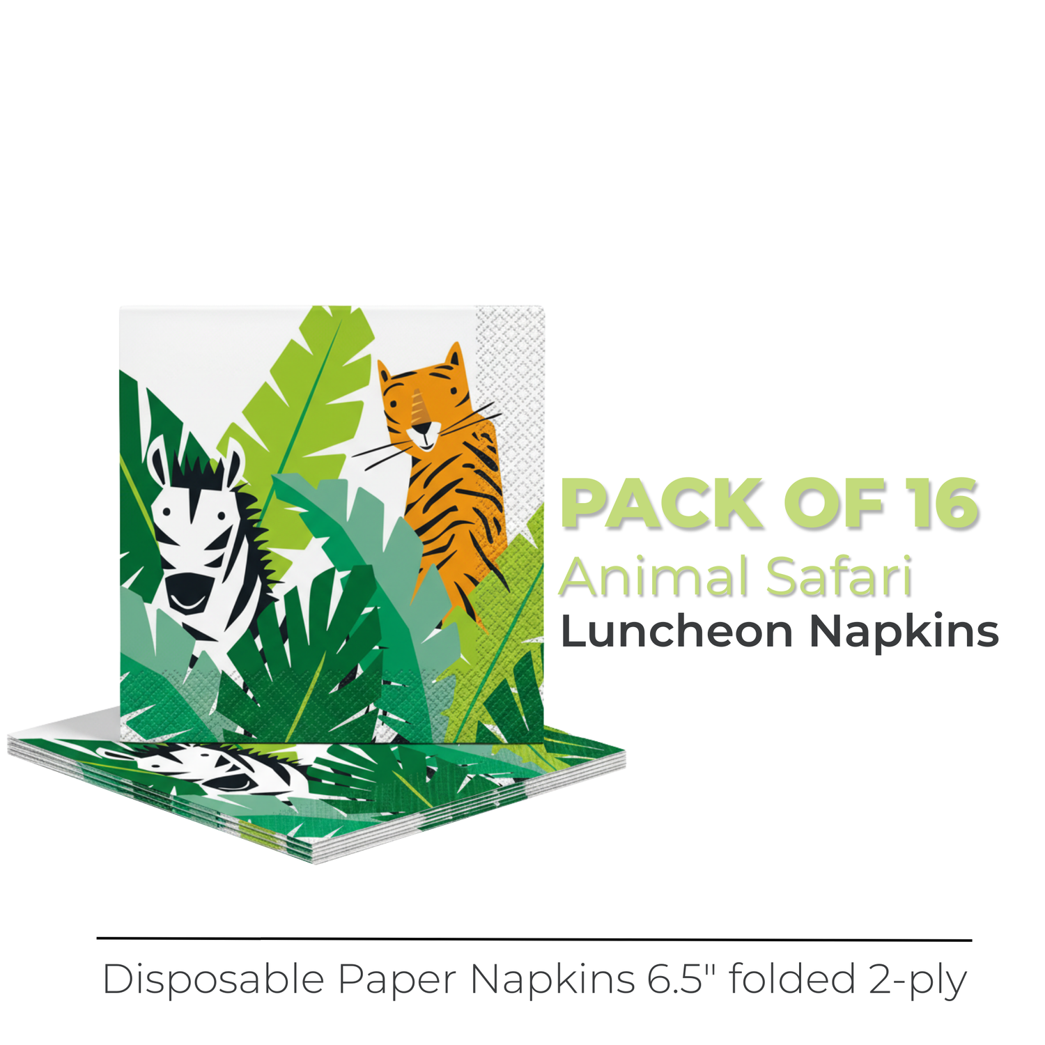 Animal Safari Luncheon Napkins, 16ct