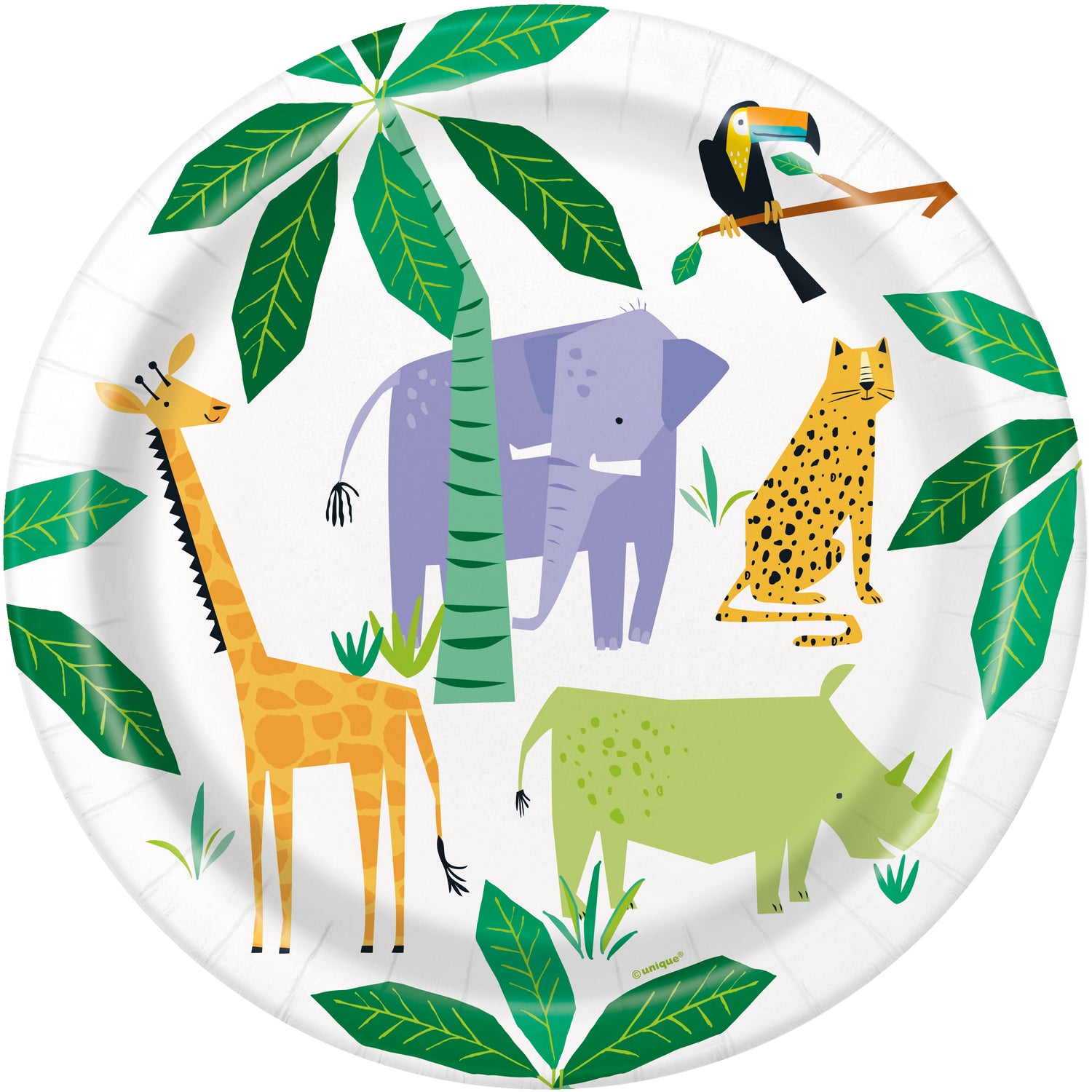 Animal Safari Round 9" Dinner Plates, 8ct