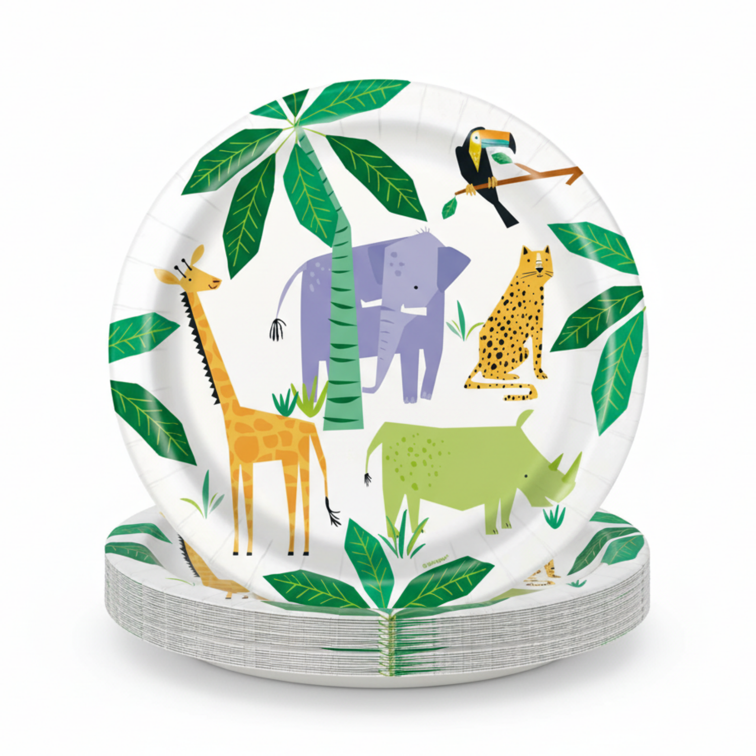 Animal Safari Round 9" Dinner Plates, 8ct