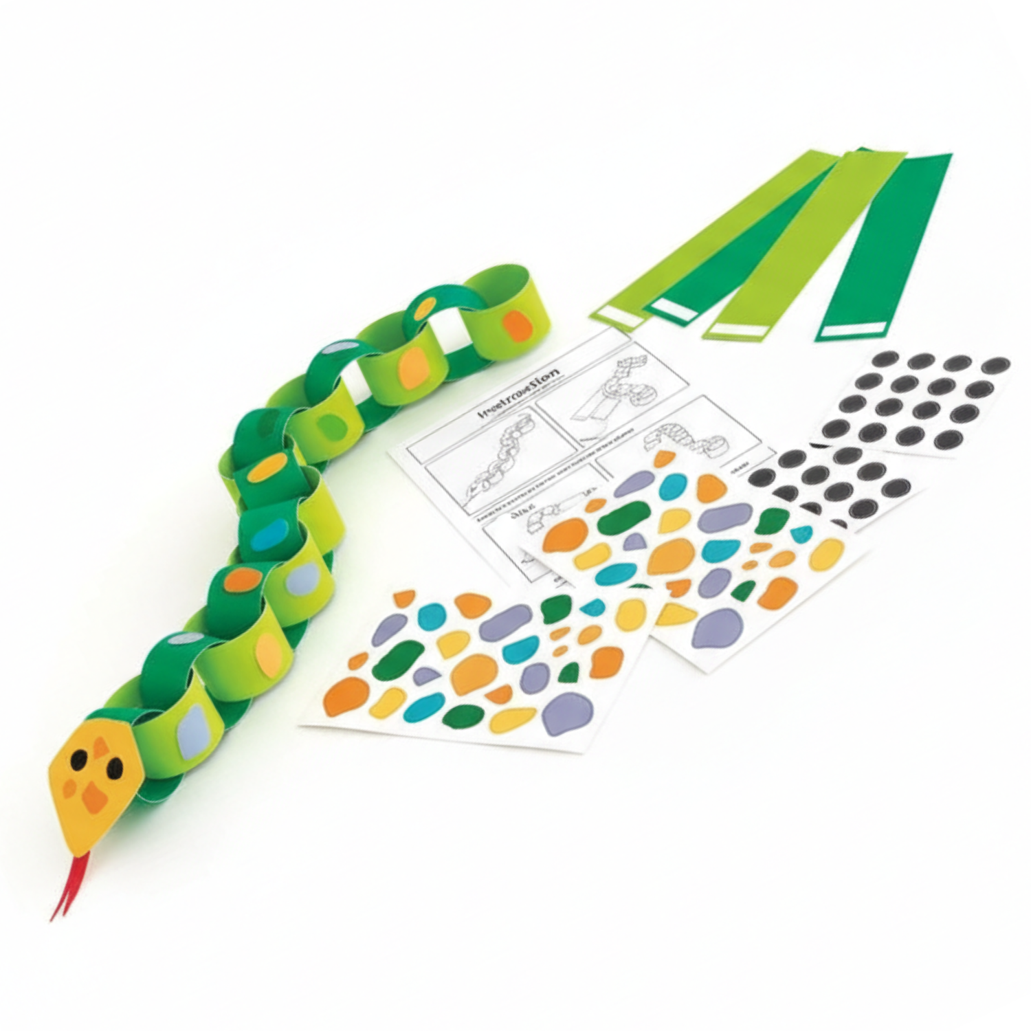 Snake DIY Paper Chain Craft Kit for 4