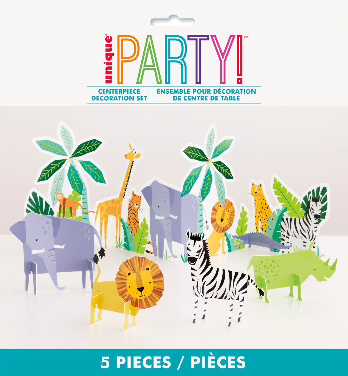 Animal Safari Table Decorating Kit, 5pc