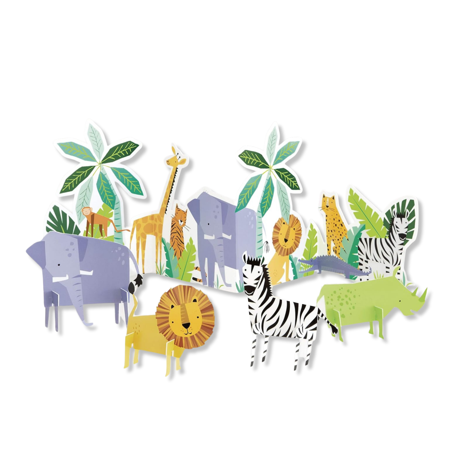 Animal Safari Table Decorating Kit, 5pc