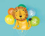 Lion Giant Foil & Latex Balloon Bouquet Kit, 6pc - Image 4