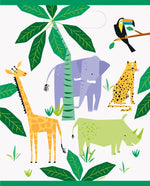 Animal Safari Loot Bags, 8ct