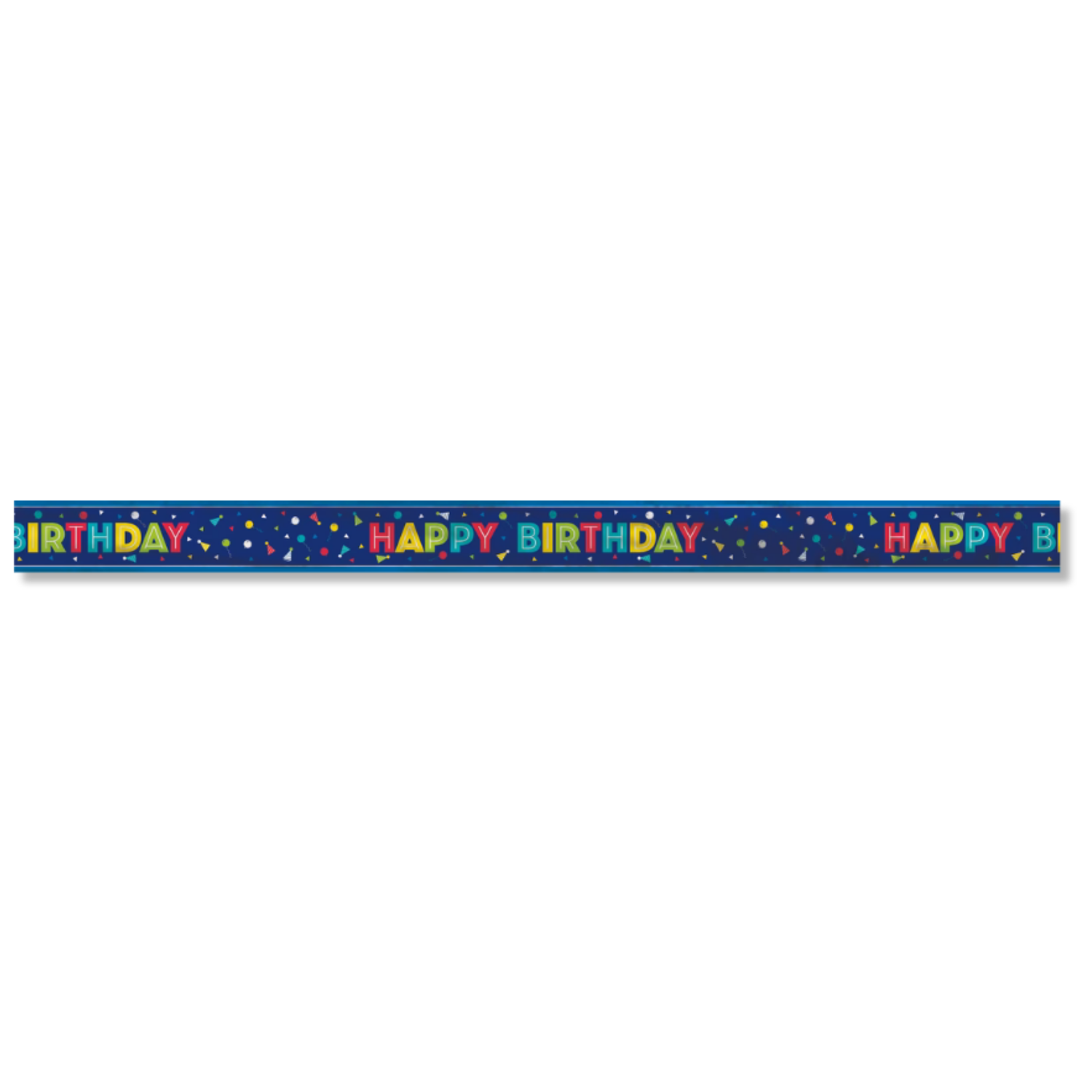 Peppy Birthday "Happy Birthday" Foil Banner, 12 ft