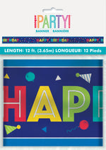 Peppy Birthday "Happy Birthday" Foil Banner, 12 ft - Image 2