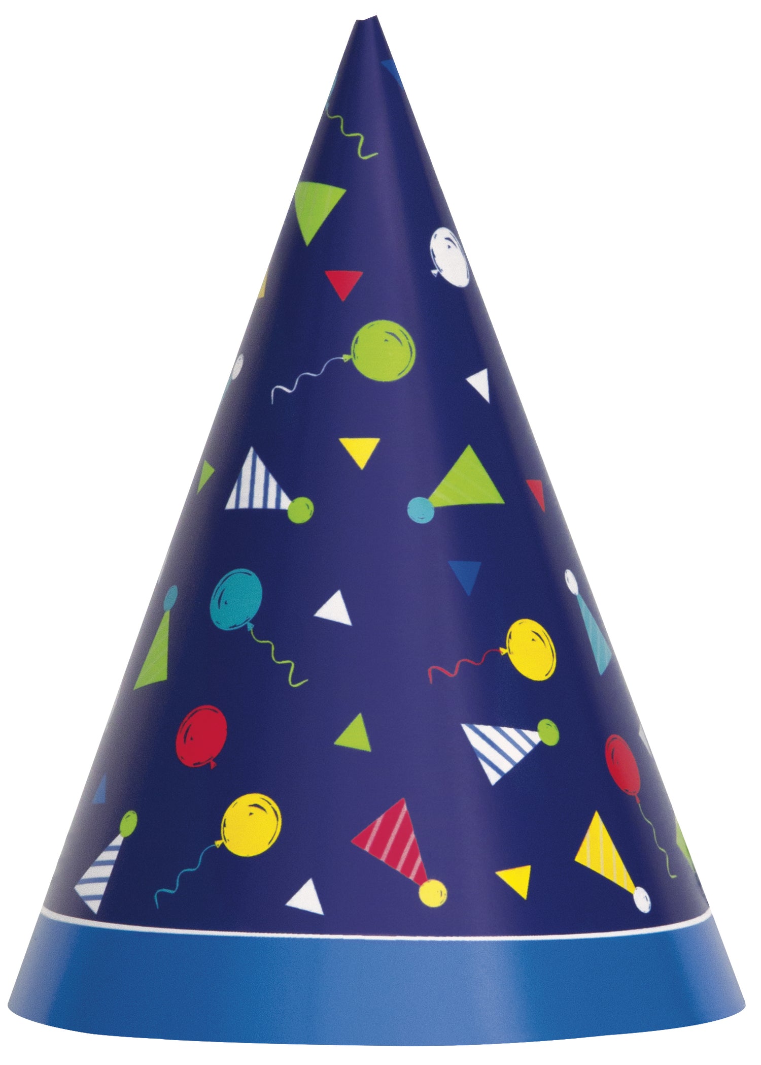 Peppy Birthday Party Hats, 8ct