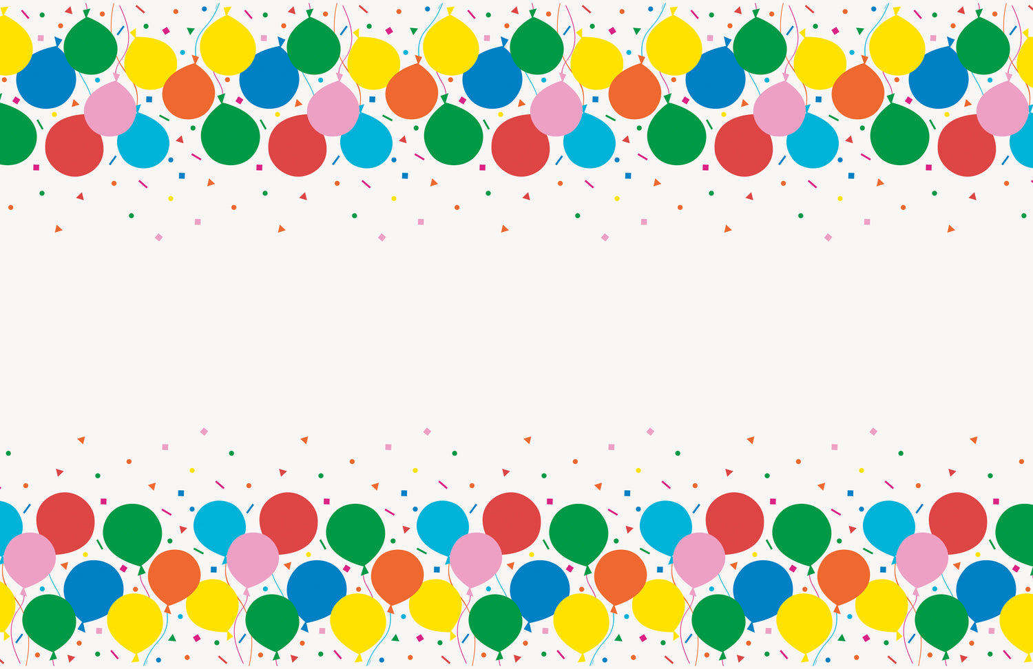 Colorful Balloons Rectangular Plastic Table Cover, 54" x 84" - Image 2