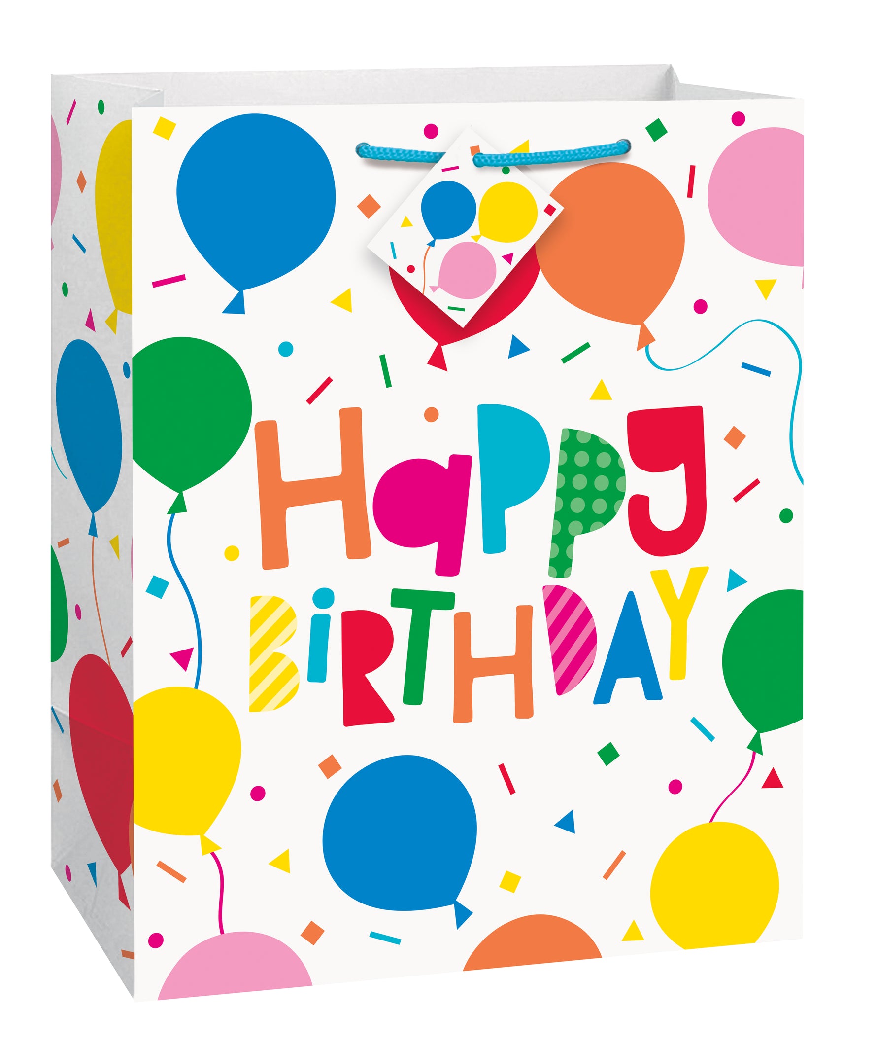 Colorful Balloons Large Gift Bag