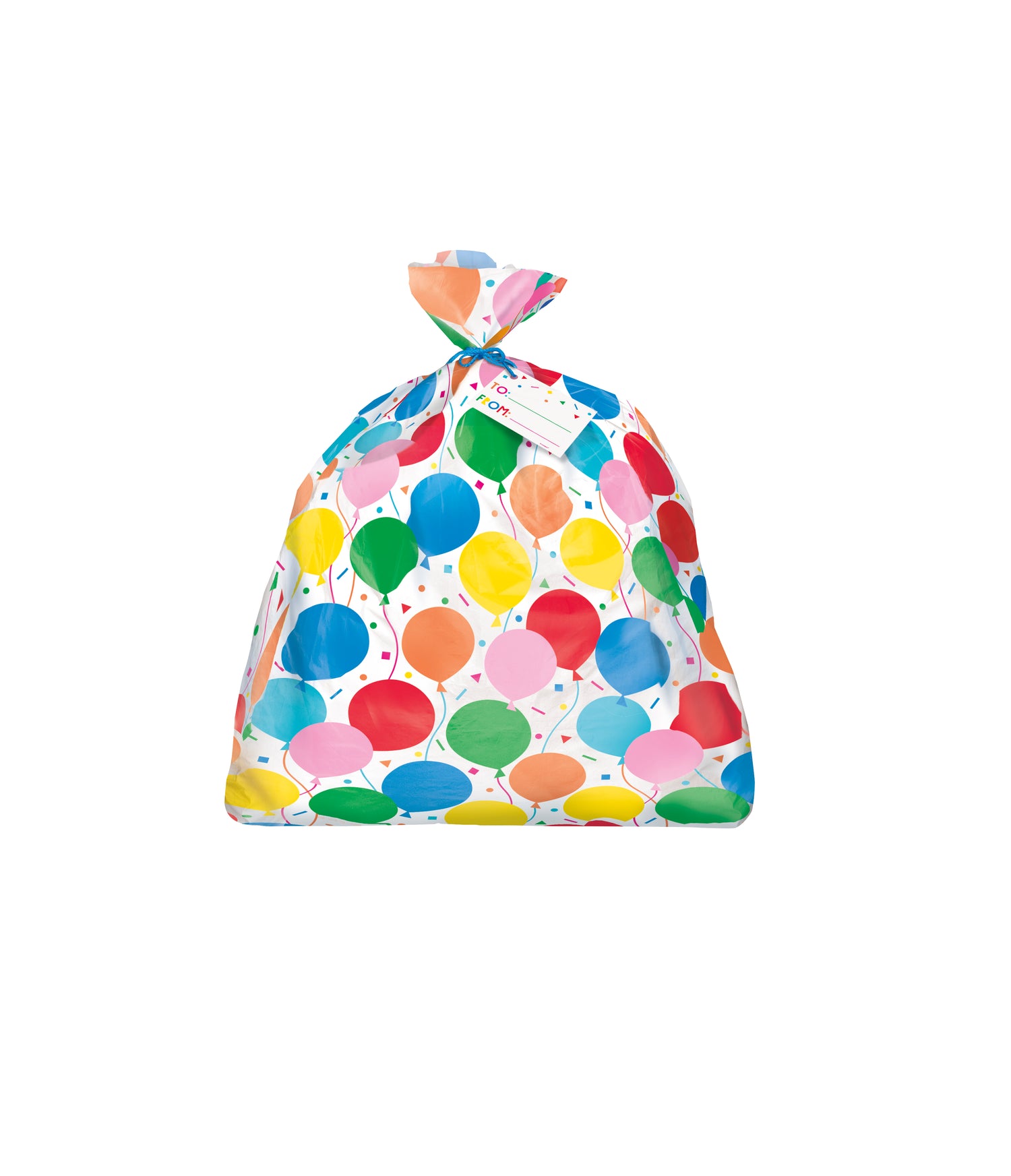 Colorful Balloons Jumbo Cellophane Gift Bag