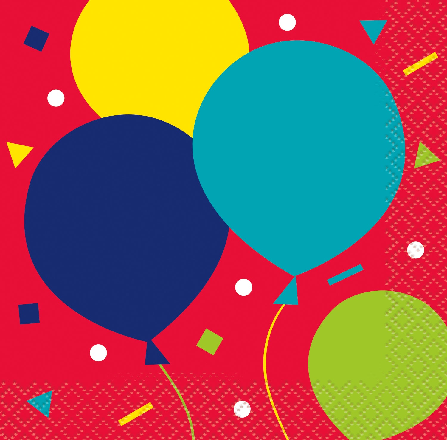 Balloon Party Birthday Beverage Napkins, 16ct