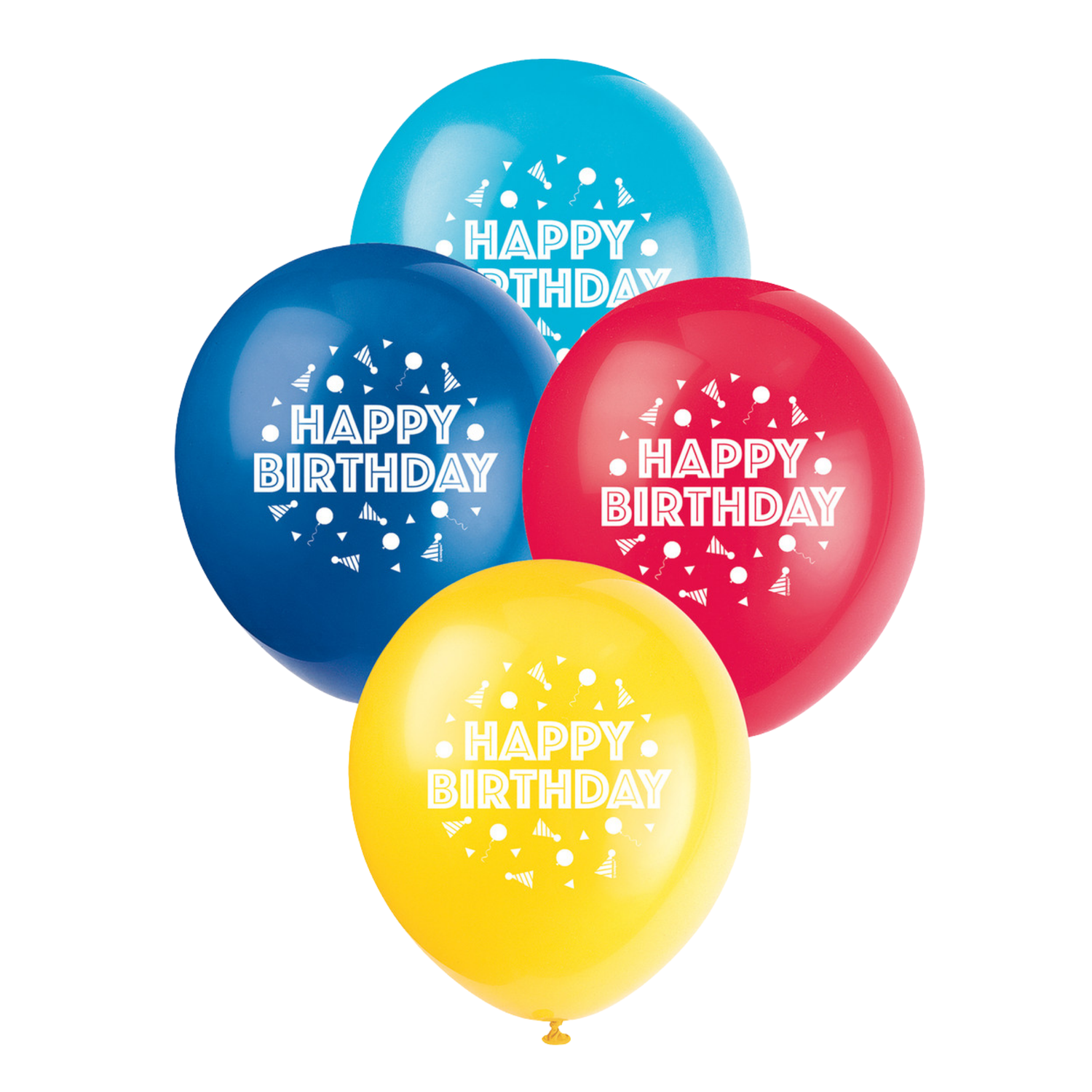 Balloon Party Birthday 12" Latex Balloons, 8ct