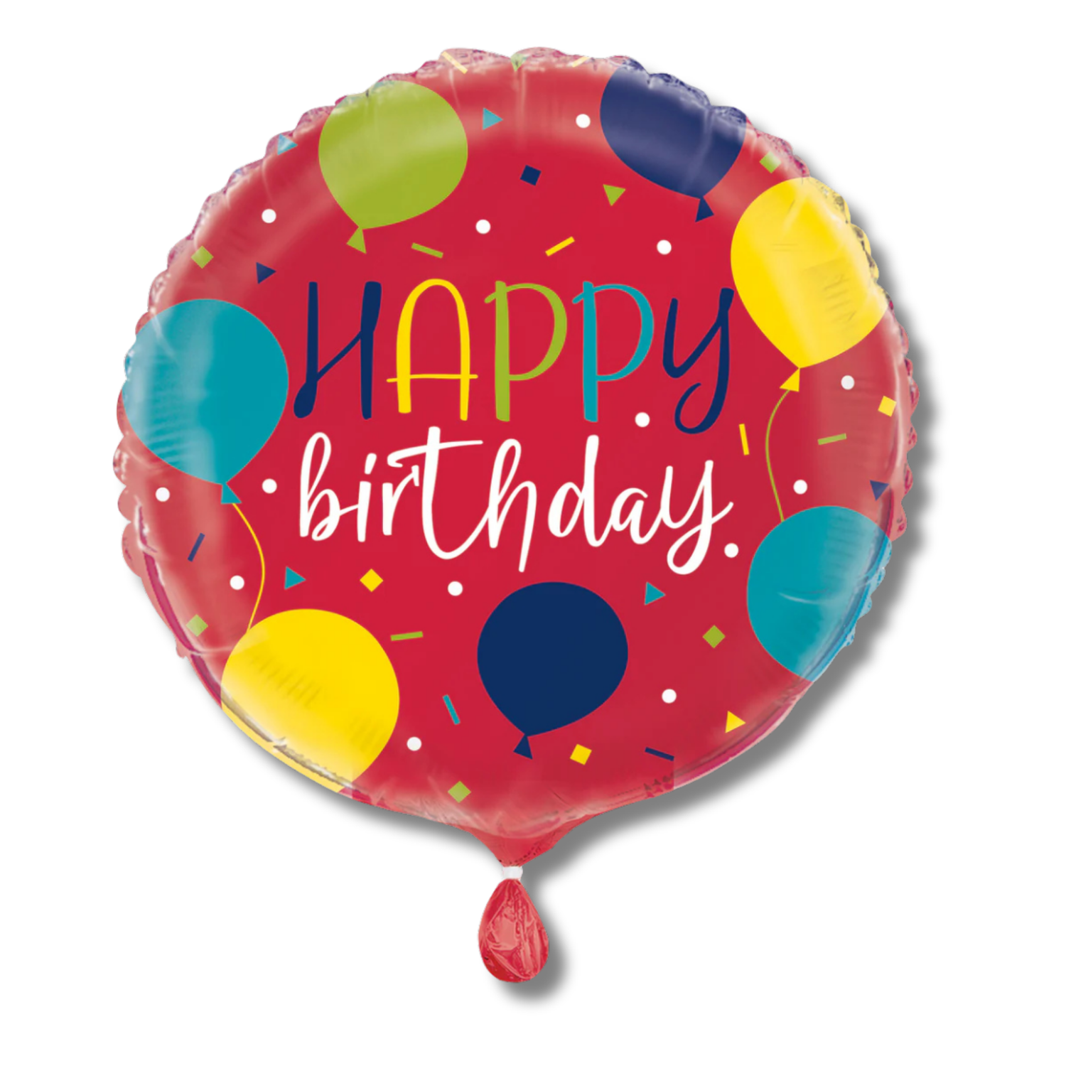 Balloon Party Birthday Round Foil Balloon 18", Packaged