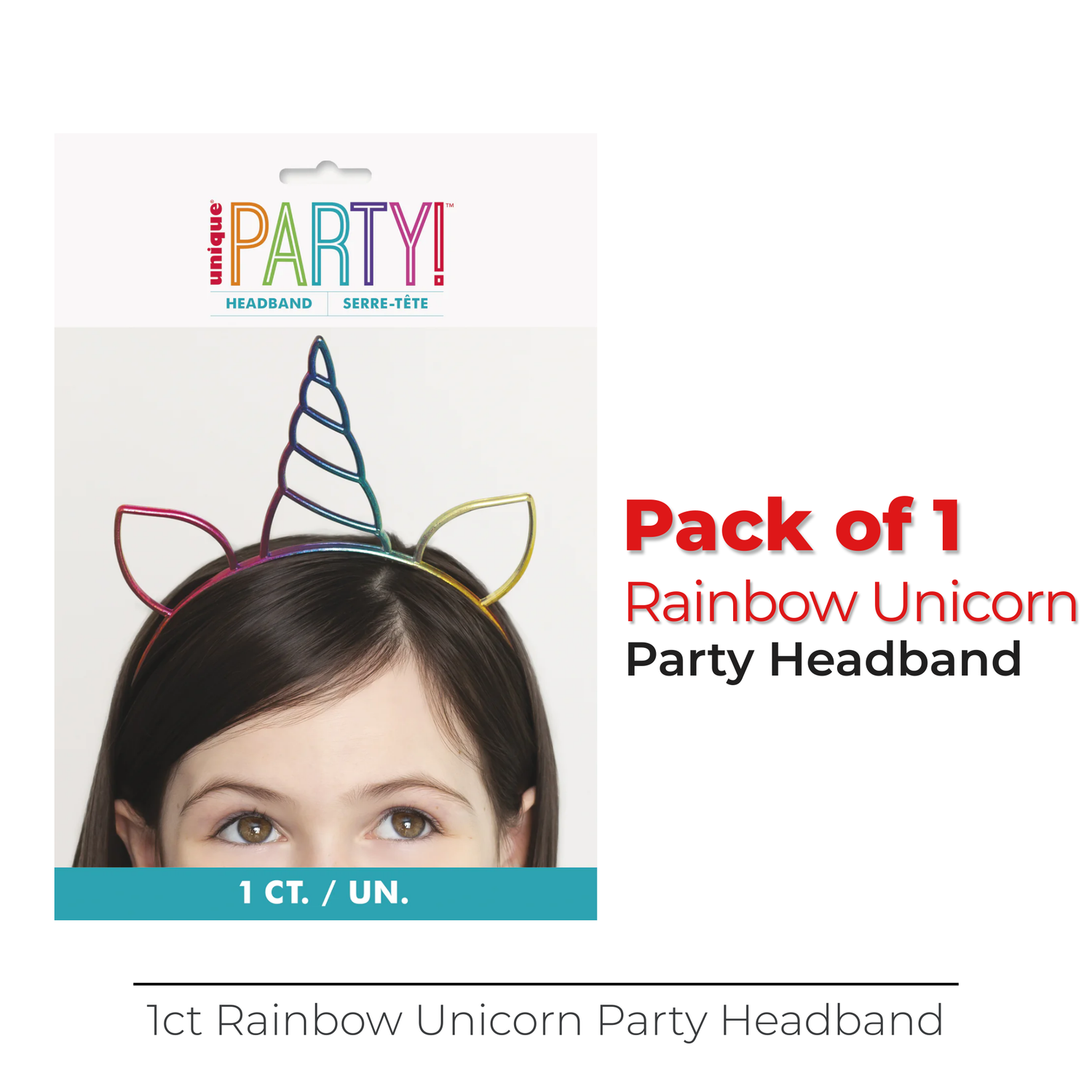 Rainbow Unicorn Party Headband