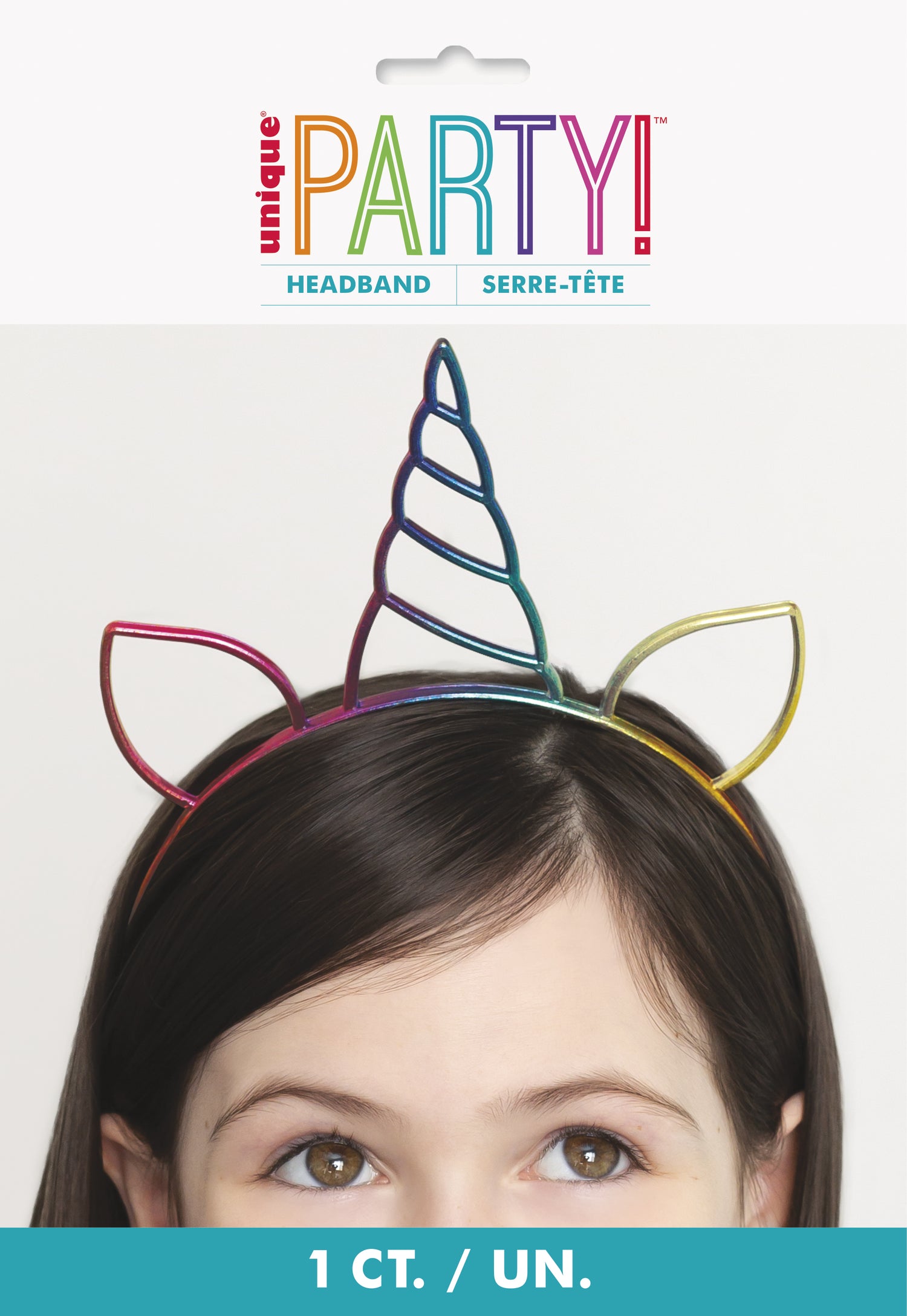 Rainbow Unicorn Party Headband - Image 2