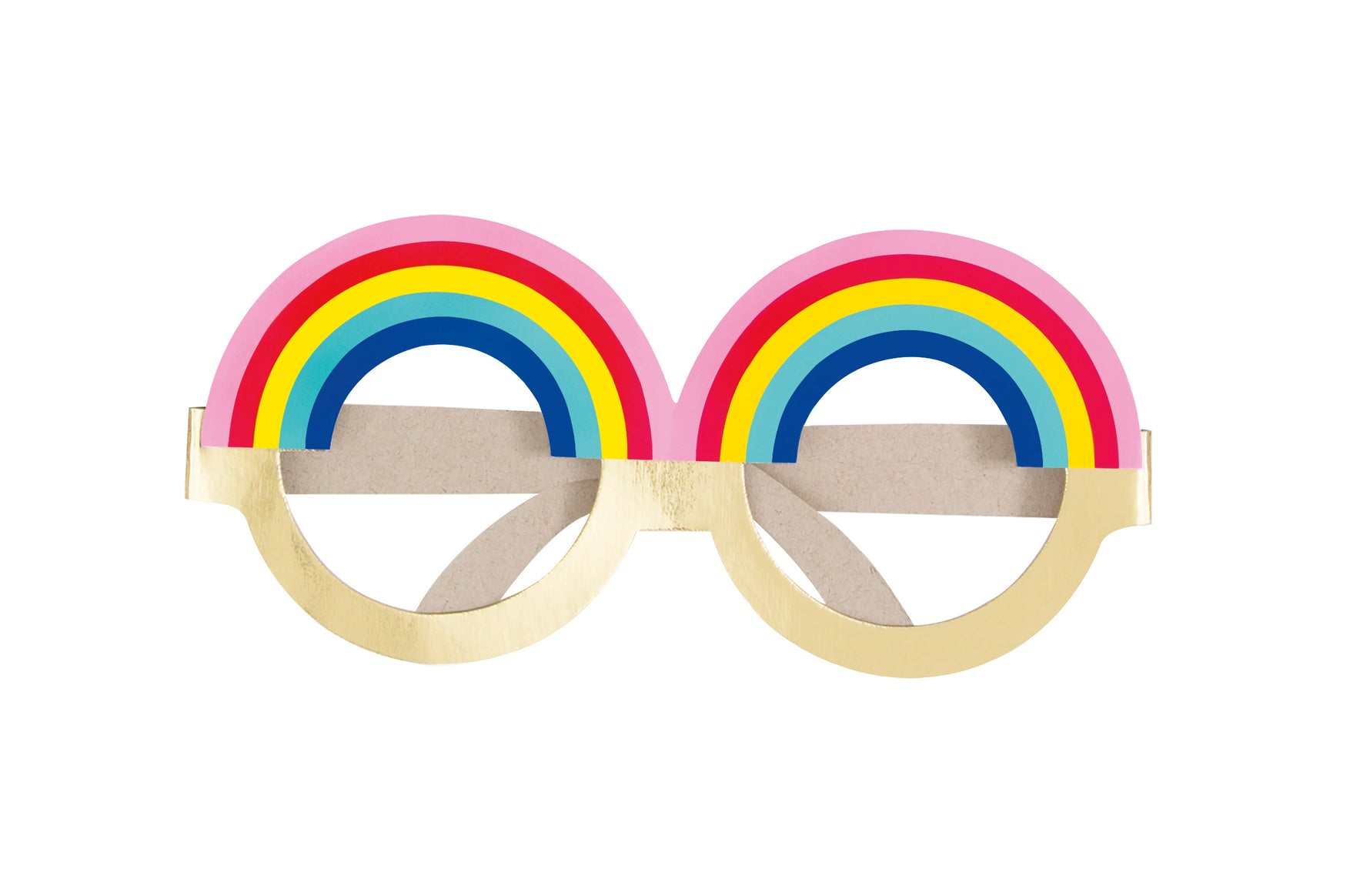 Foil Rainbow Paper Novelty Glasses, 4ct