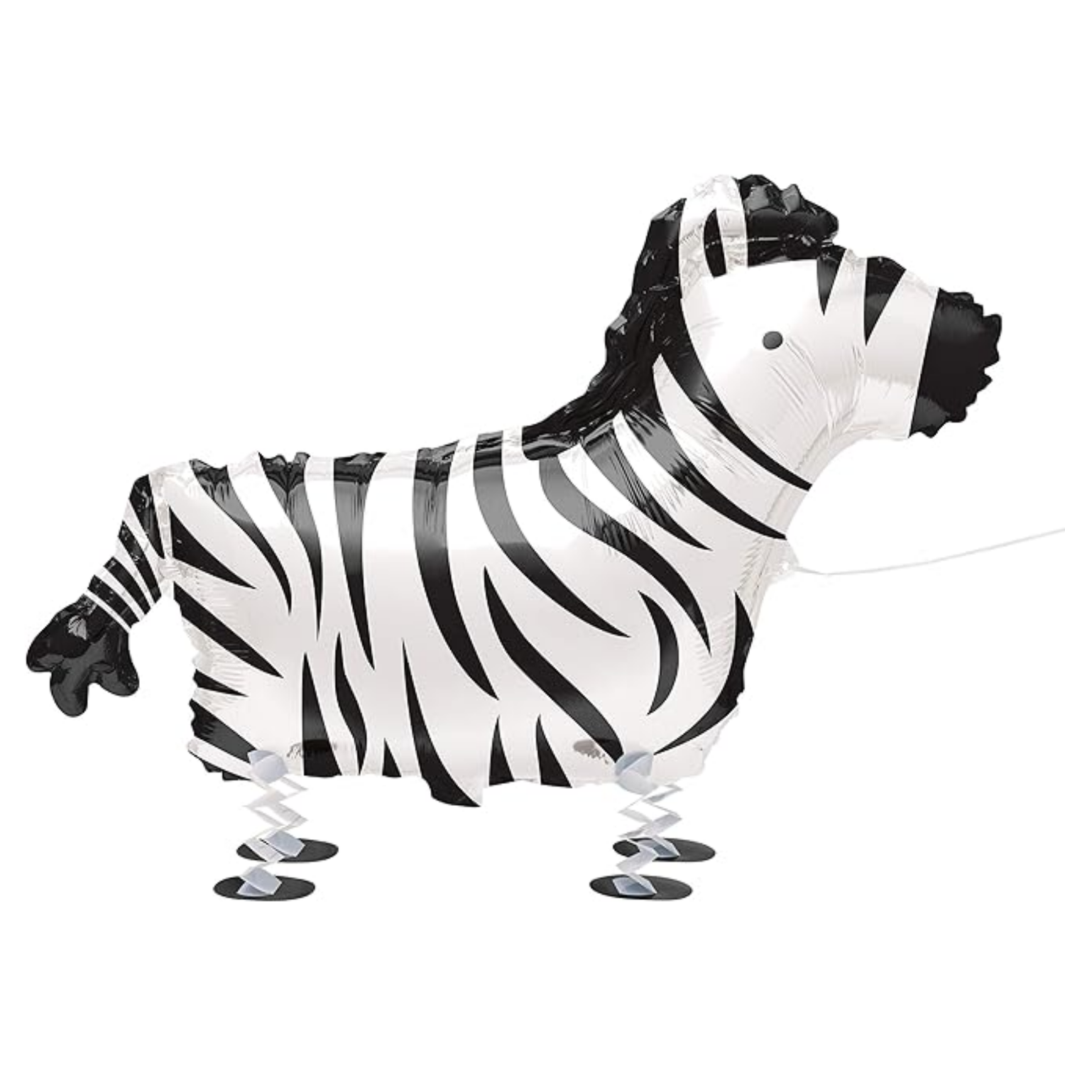 Walking Pet Zebra Foil Balloon