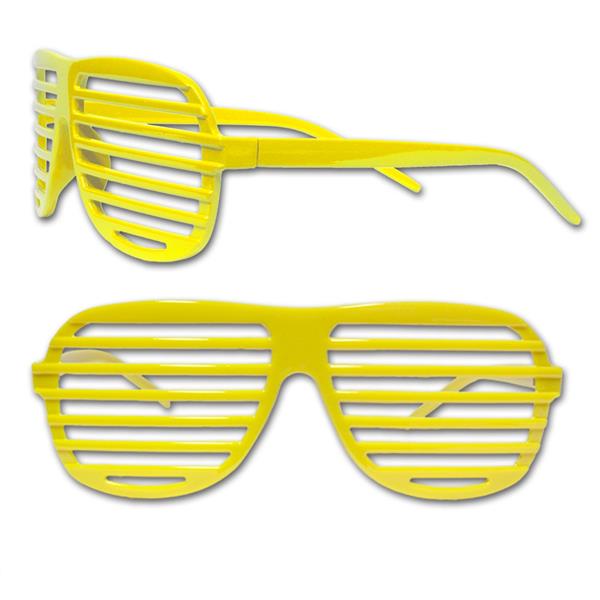 Yellow Slotted Glasses